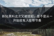 新91黑料这次又被提起，是不是从一开始就有人在带节奏